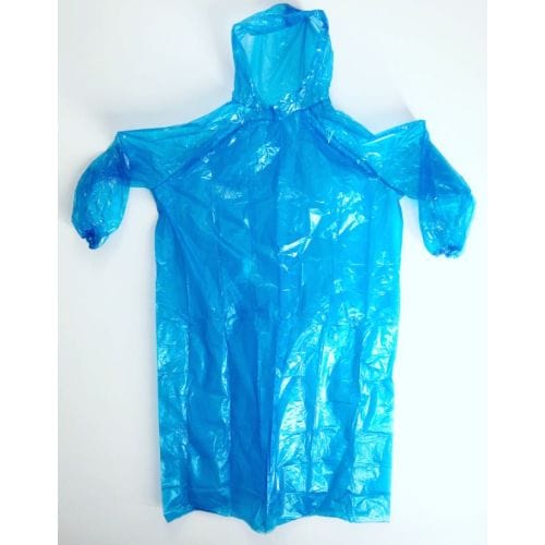 Allcare Safety & PPE Carton of 200 Allcare Poncho Low Density PE With Hood Disposable Blue