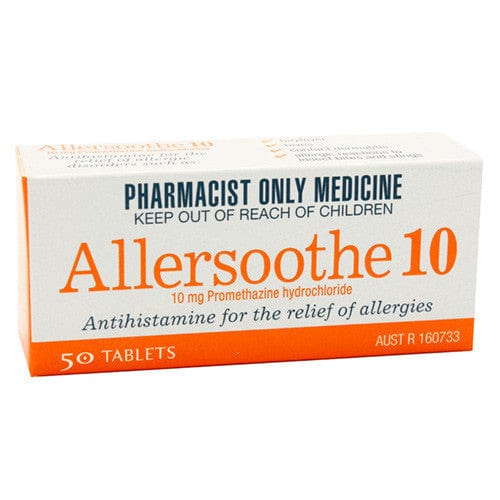 Allersoothe Antihistamines Allersoothe Tablets 10mg - Promethazine Hydrochloride