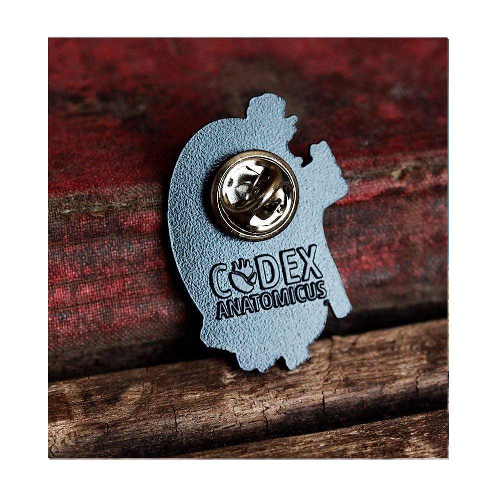 Codex Anatomicus Enamel Pin Anatomical Kidney with flowers Pin