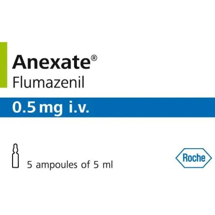 Roche Medications Anexate Flumazenil 0.5mg Injection - 5ml Vial