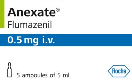 Roche Medications Anexate Flumazenil 0.5mg Injection - 5ml Vial