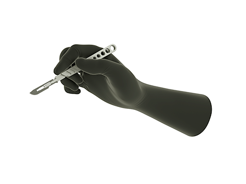 Ansell Sterile Gloves 9 Ansell Gammex PI RADIATION ATTENUATION Gloves