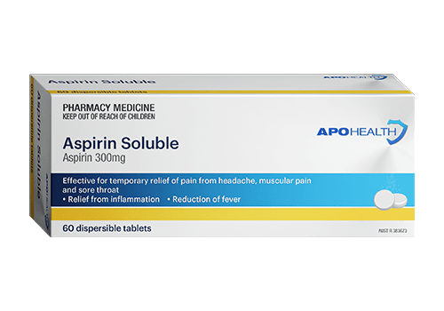 APO Health APH Aspirin Soluble Tab 300mg 60