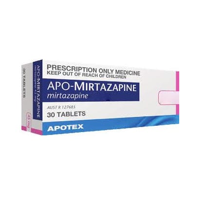 Apotex Antidepressants APX Mirtazapine Tablets 30mg