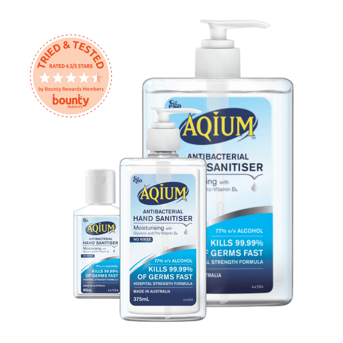 Aqium Antibacterial Hand Sanitiser 1L Pump Pack