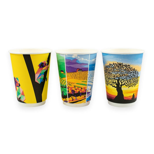 Sustain Disposable Cups Aqueous Hot Cup Double Wall 12oz