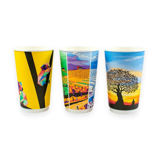 Sustain Disposable Cups Aqueous Hot Cup Double Wall 16oz