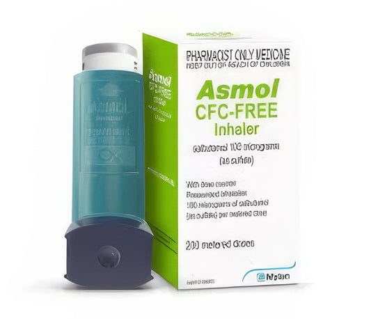Maylan Bronchodilators Asmol Inhaler Dose Counter 100 Mcg MDI