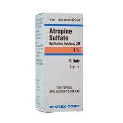APOTEX Medications Atropine Sulfate Monohydrate 0.6mg/mL Injection