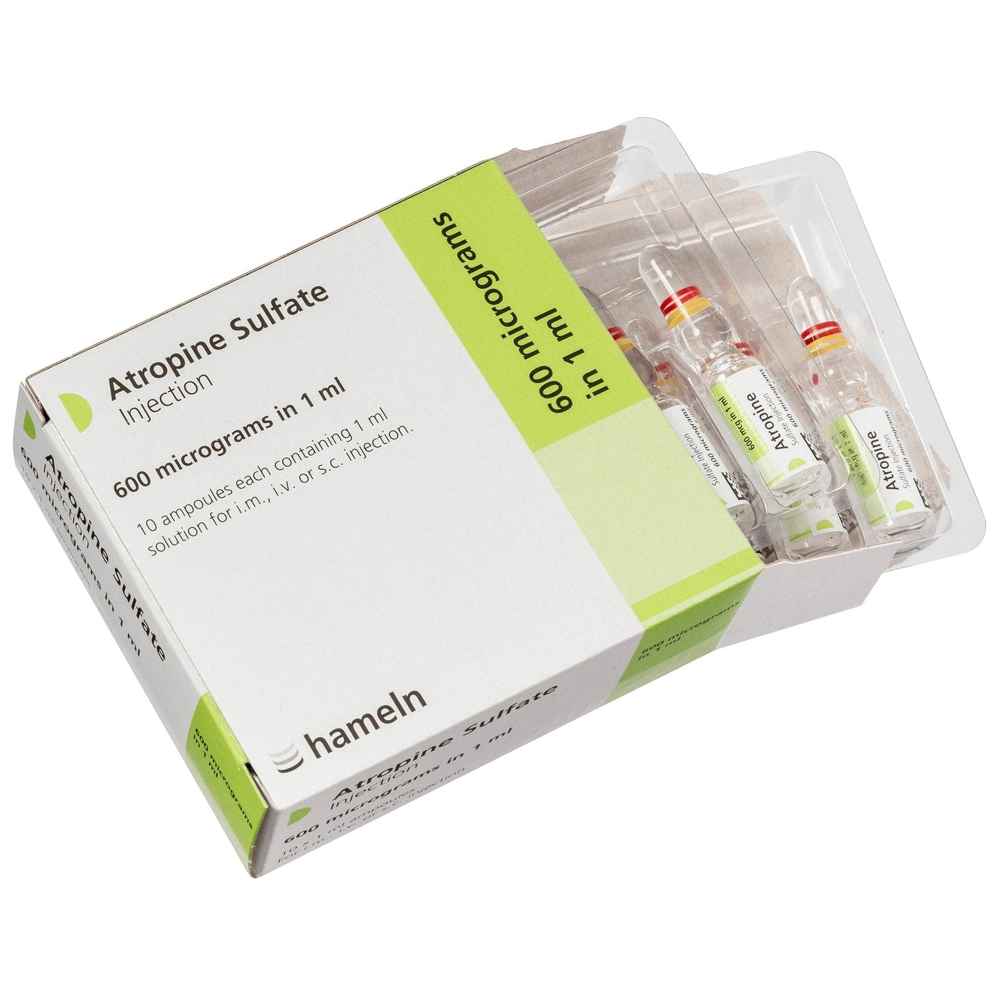 APOTEX Injections Atropine Sulphate Injection 600mcg/1ml Ampoule