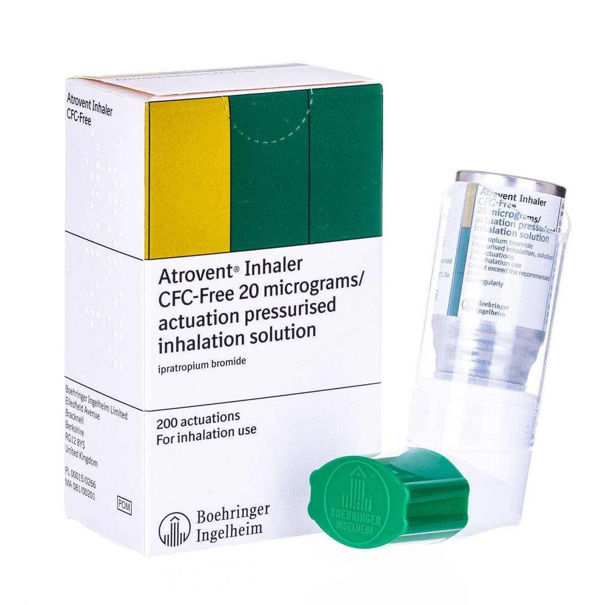 Boehringer Ingelheim Bronchodilators Atrovent Nebulising Solution 250mcg Ipratropium Bromide Vial