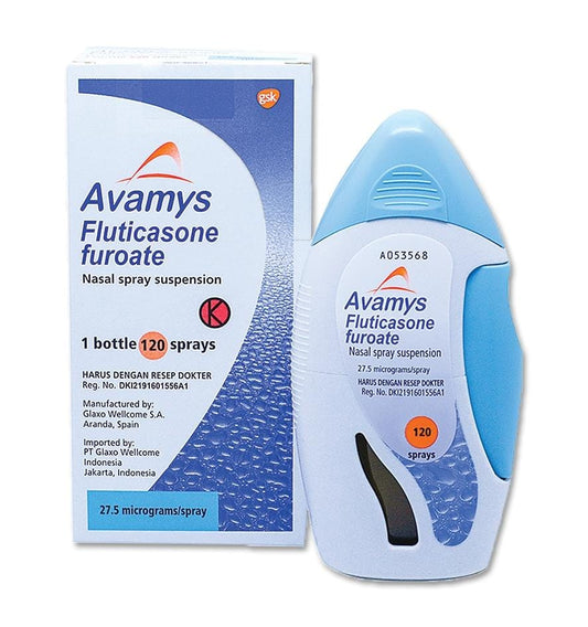 GSK Nasal Sprays Avamys Nasal Spray, Fluticasone Furoate, 120 Doses