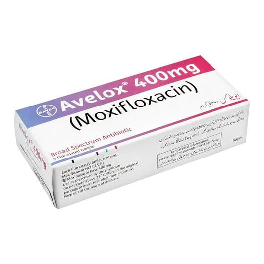 Bayer Antibiotics Avelox 400mg Tablets - Moxifloxacin Hydrochloride