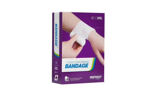 FastAid First Aid Consumables B2, Conforming Bandage 7.5cm