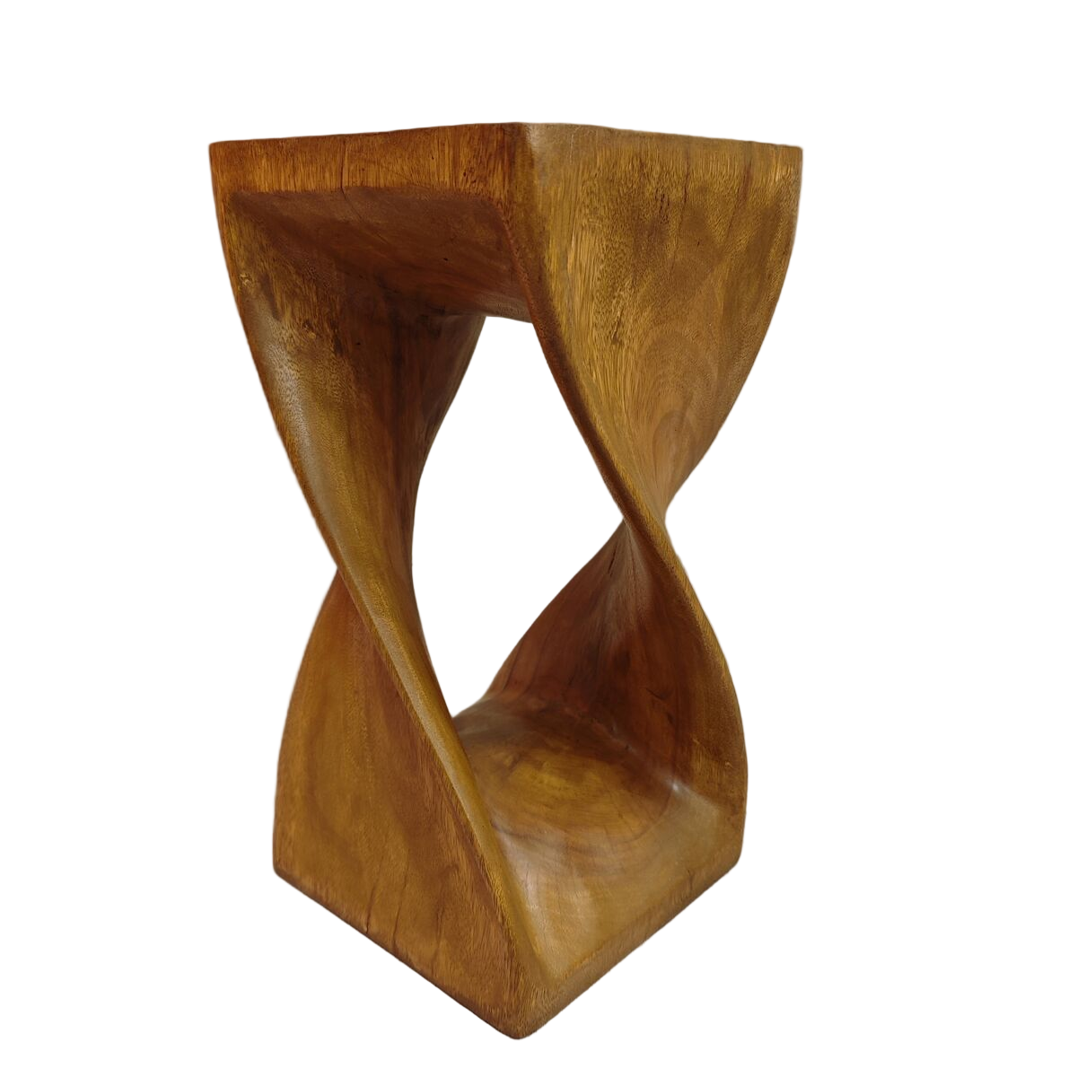 Handmade Timber Twist Side Table / Corner Stool / Plant Stand