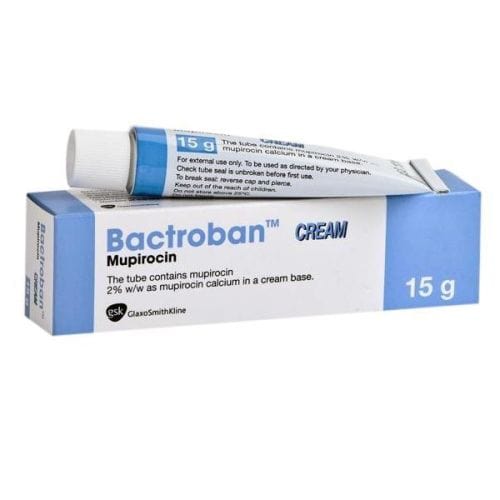 GSK Antibiotics Bactroban Ointment 15g - Mupirocin 2% Topical Antibiotic