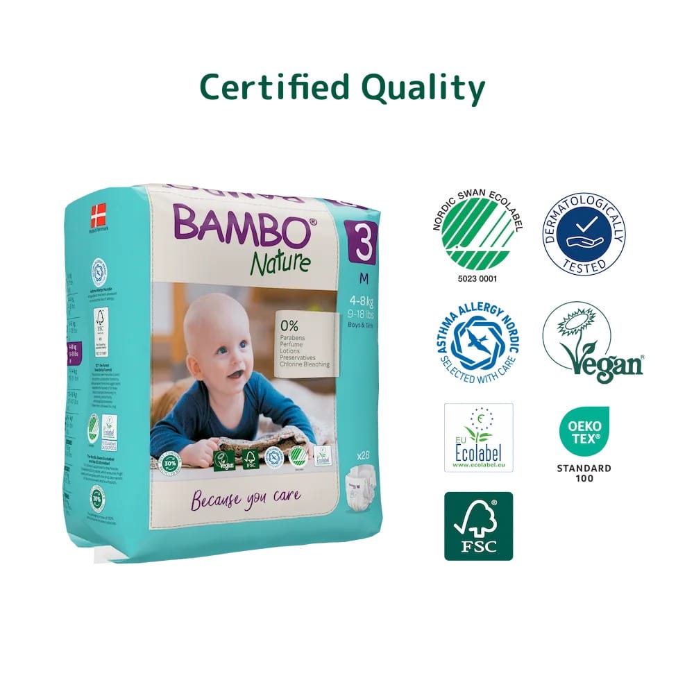 Bambo Nature Eco Nappies – Size 3 M (4–8 kg), 28 Nappies – image 4