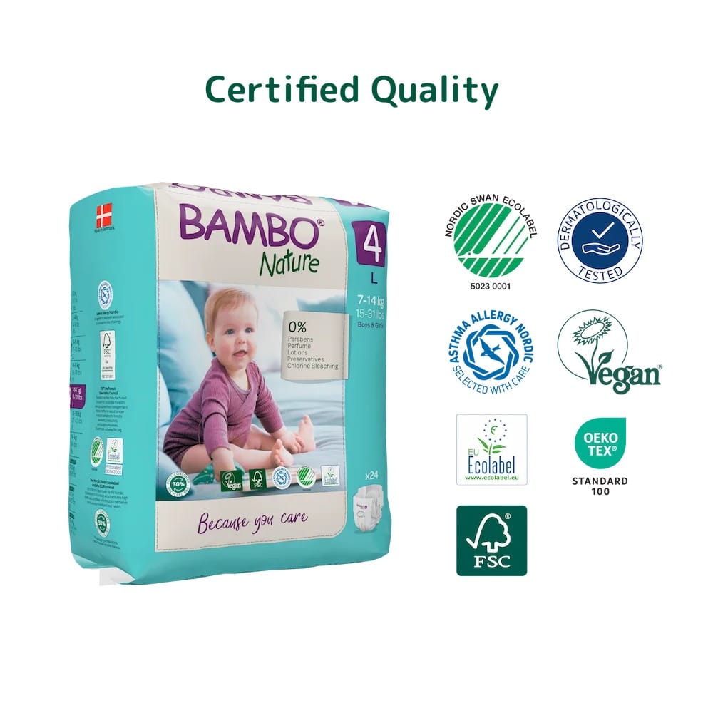 Bambo Nature Eco Nappies – Size 4 L (7–14 kg), 24 Nappies – image 4