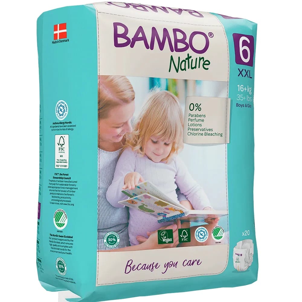 Bambo Nature Eco Nappies – Size 6 XXL (16+ kg), 20 Nappies – image 2
