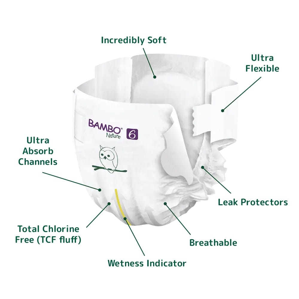 Bambo Nature Eco Nappies – Size 6 XXL (16+ kg), 20 Nappies – image 3