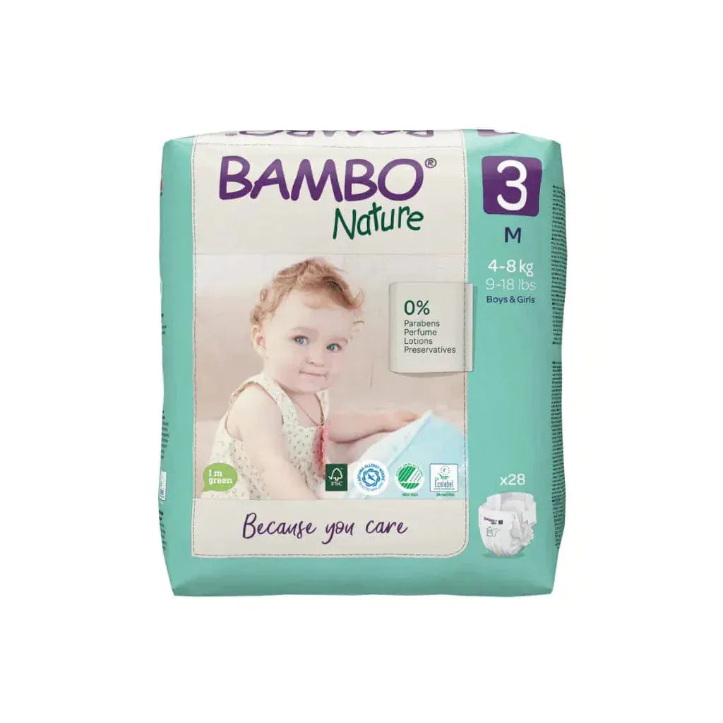 Bambo Nature Nappies Size 3 Medium (4-8kg)