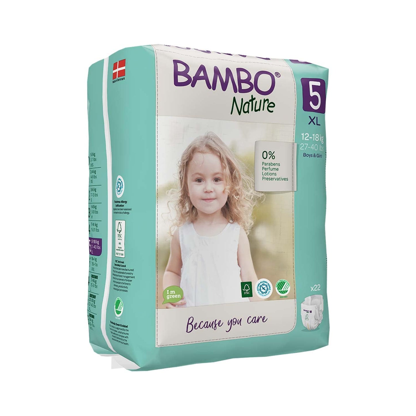 Bambo Nature Nappies Size 5 XL (12-18kg)