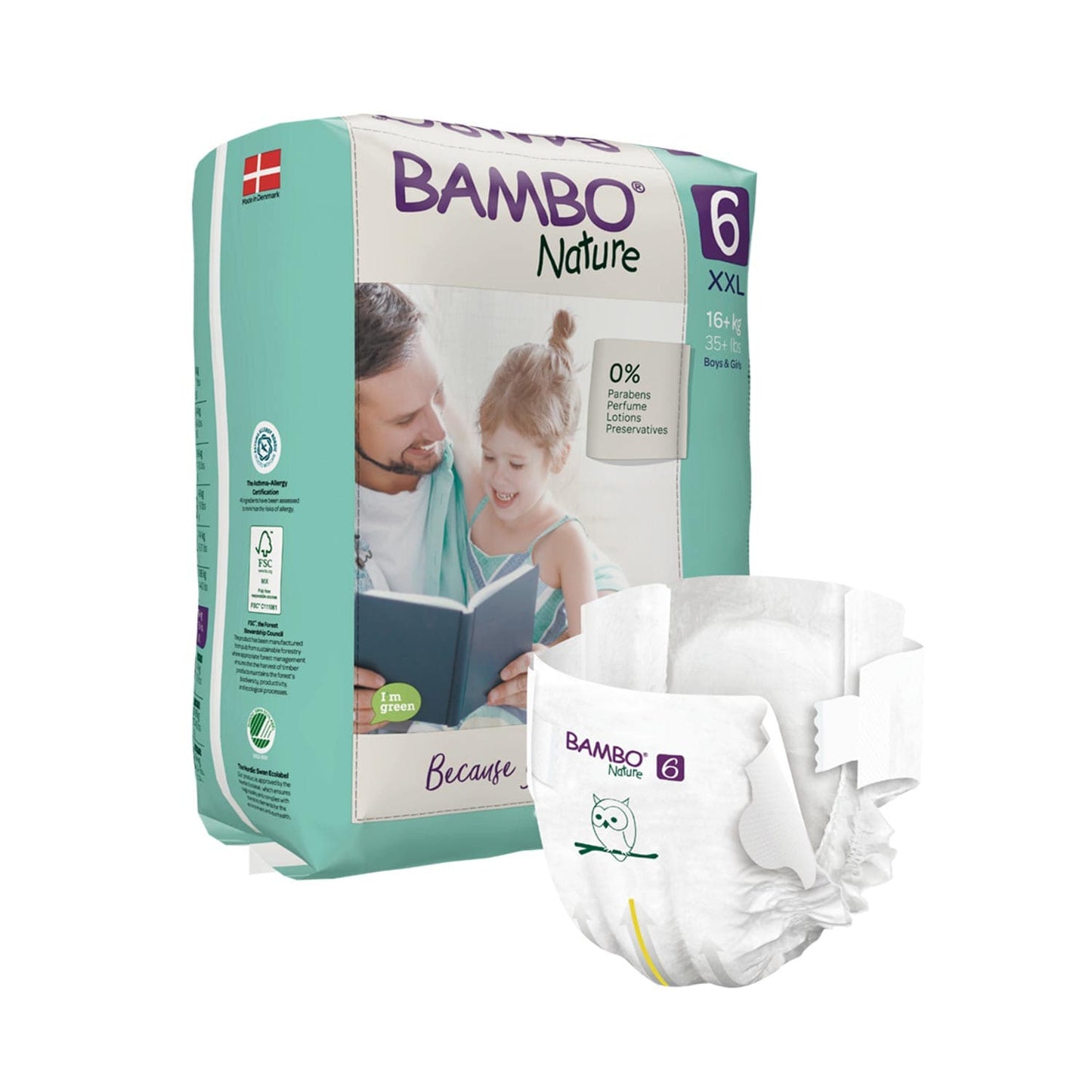 Bambo Nature Nappies Size 6 XXL (16kg)