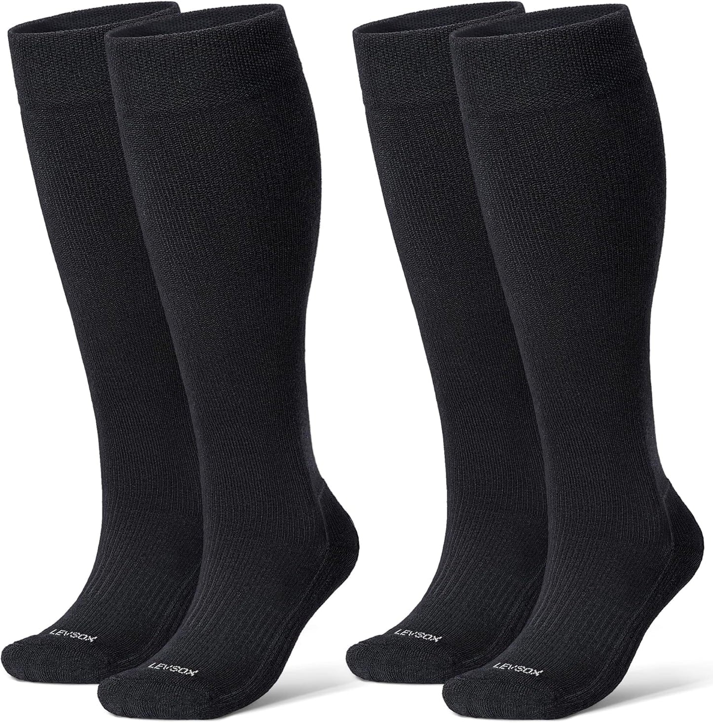 Bamboo Viscose Graduated Compression Socks for Women&Men - Chioned Knee-High 20-30 mmHg Support Socks