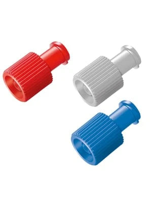 BBraun Combi-Stopper Luer Lock Fitting Male and Female Blue