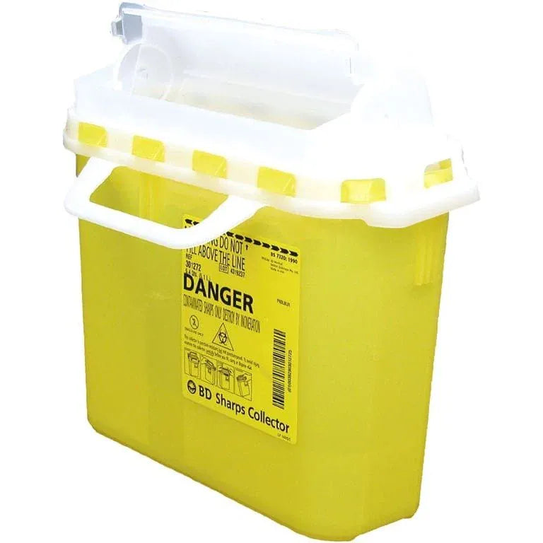 BD Medical Sharps Containers 5.1L / Next Generation / Yellow BD Sharps Collection Waste Bins