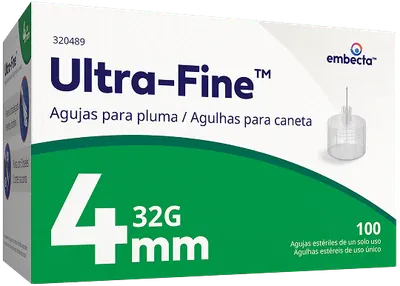 BD Ultra Fine Pen Needle 32g 4mm Bx100