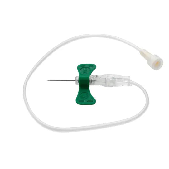 BD Medical Blood Collection Sets 21G (Green) / Standard Push Button / Without Luer BD Vacutainer Winged Blood Collection Set