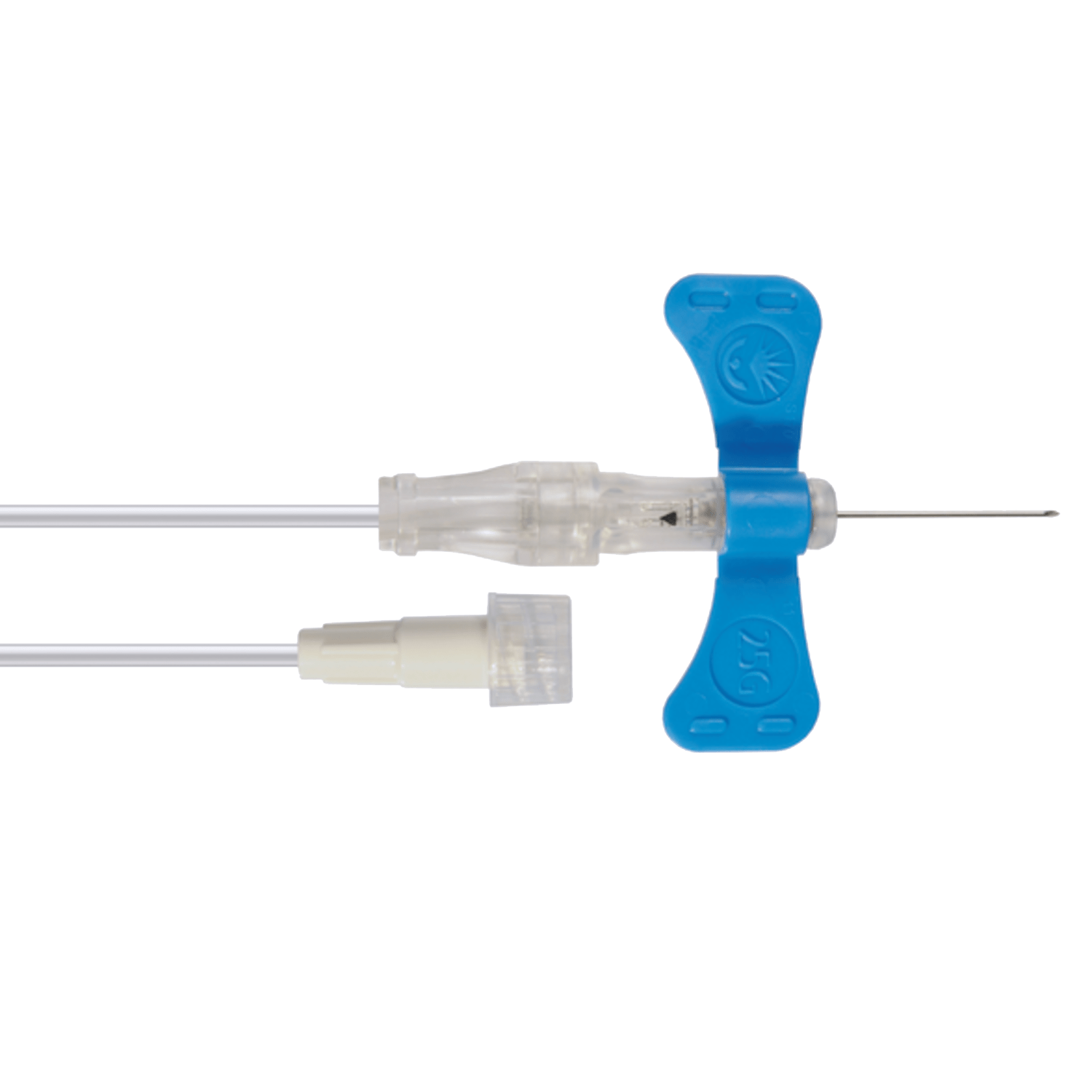 BD Medical Blood Collection Sets 25G (Orange) / Standard Push Button / Without Luer BD Vacutainer Winged Blood Collection Set