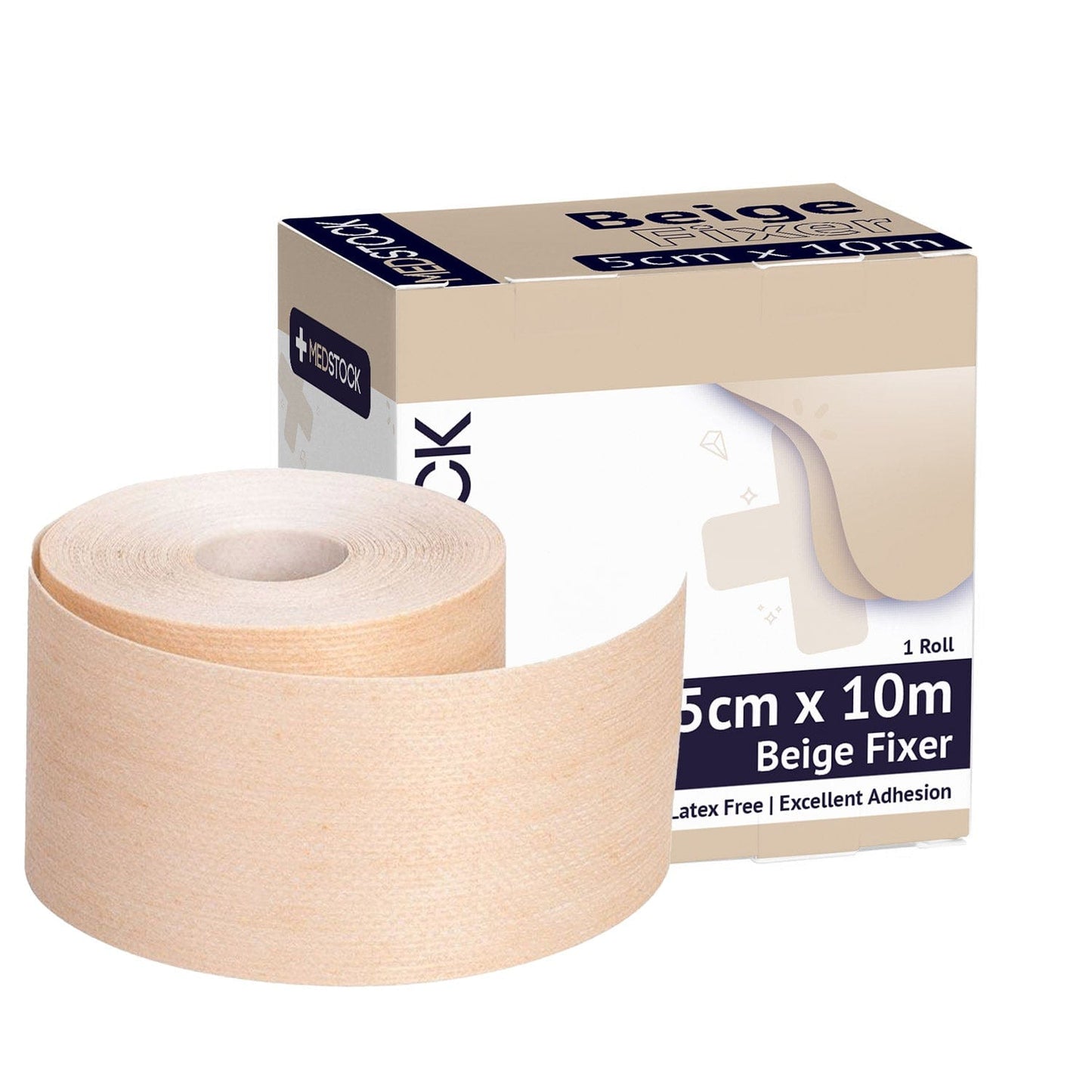 Beige Fixer Roll 5cm x 10m