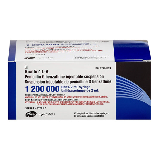 Pfizer Antibiotics Bicillin L-A Benzathine Benzylpenicillin 0.9g/2ml Vial