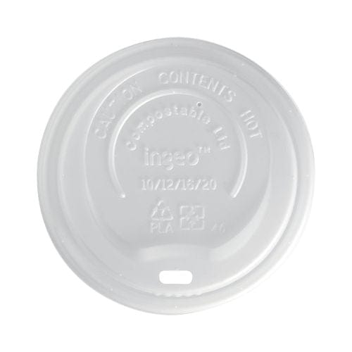 Biocup Bags & Takeaway BioCup Hot Cup Lid L White 8-20oz 90mm
