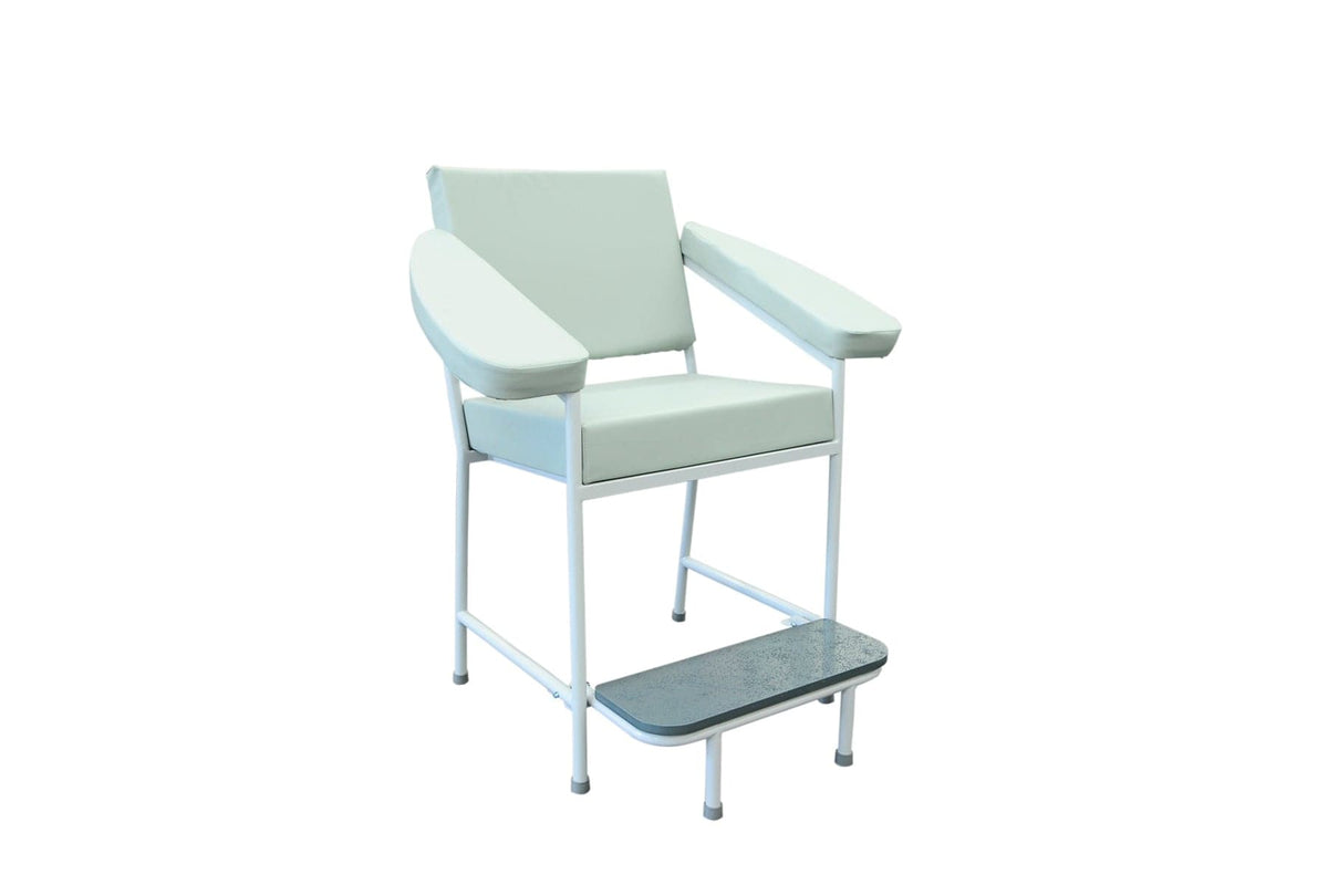 Blood Collection Chair, Grey - Seat width 550mm, Arm rests 915mm