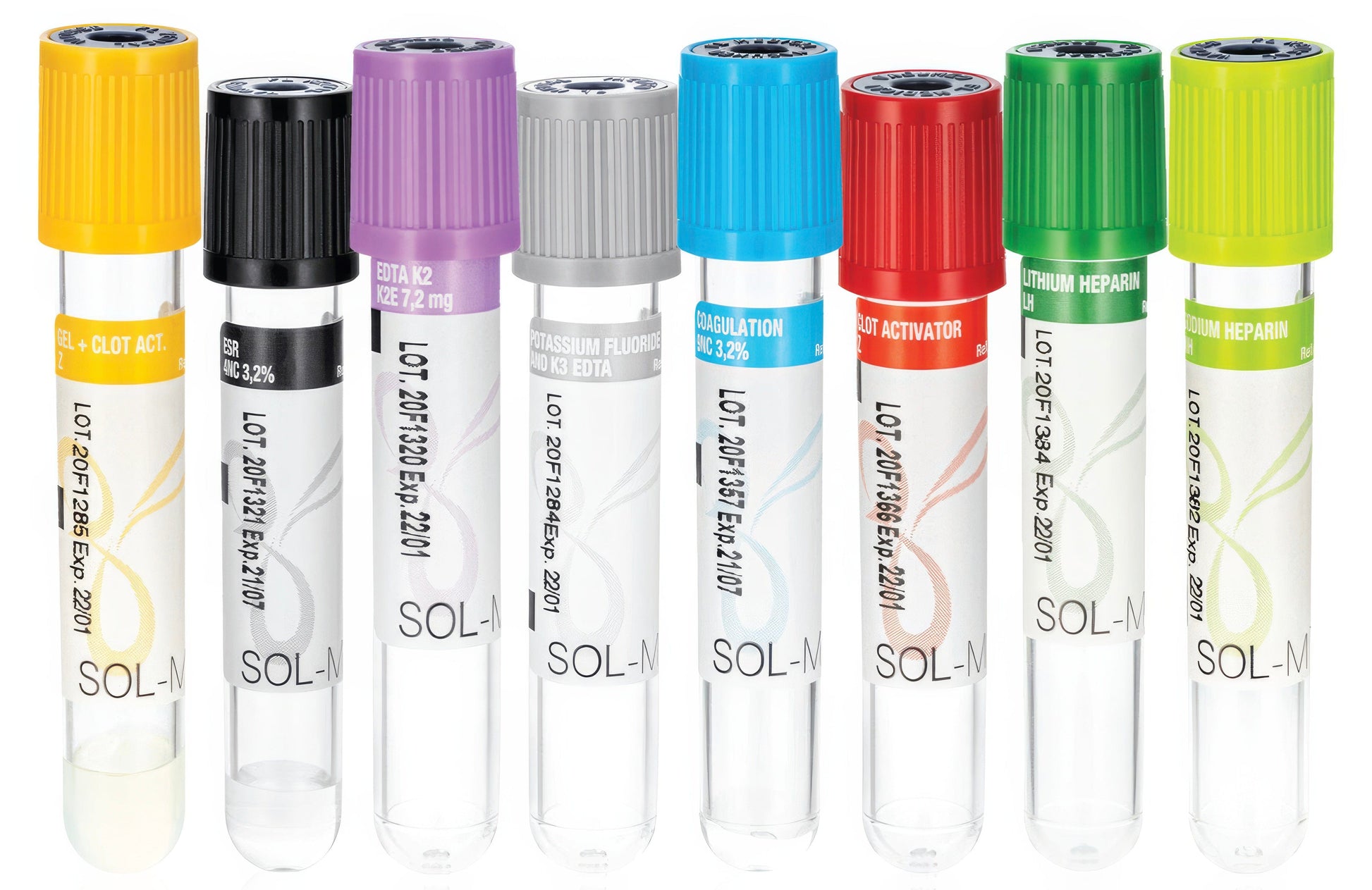 Sol-Millennium Blood Collection Blood Collection Tube 13x100 mm Clot Activator 6 ml Red Cap