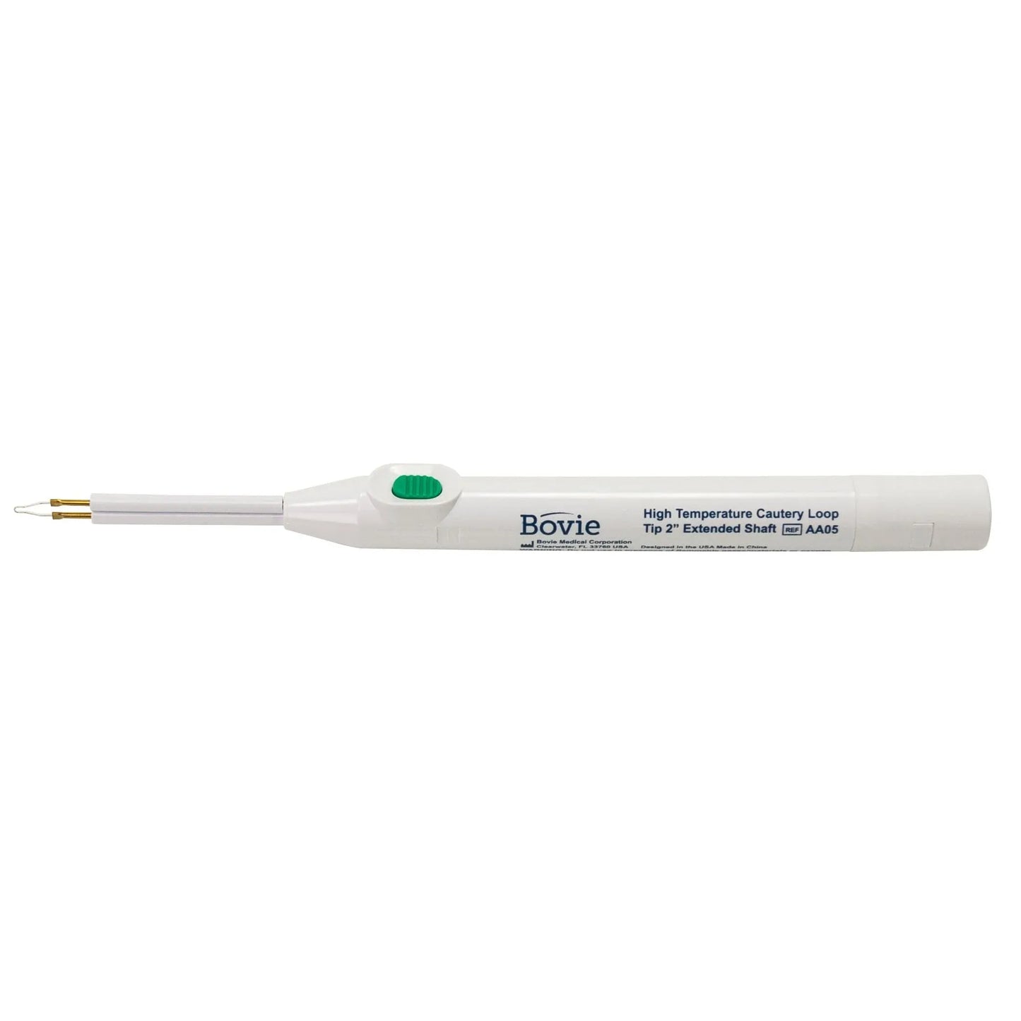 Bovie Diathermy Tips Bovie Aaron High Temp 2" Loop Tip Battery Cautery Handle AA05 Box/10