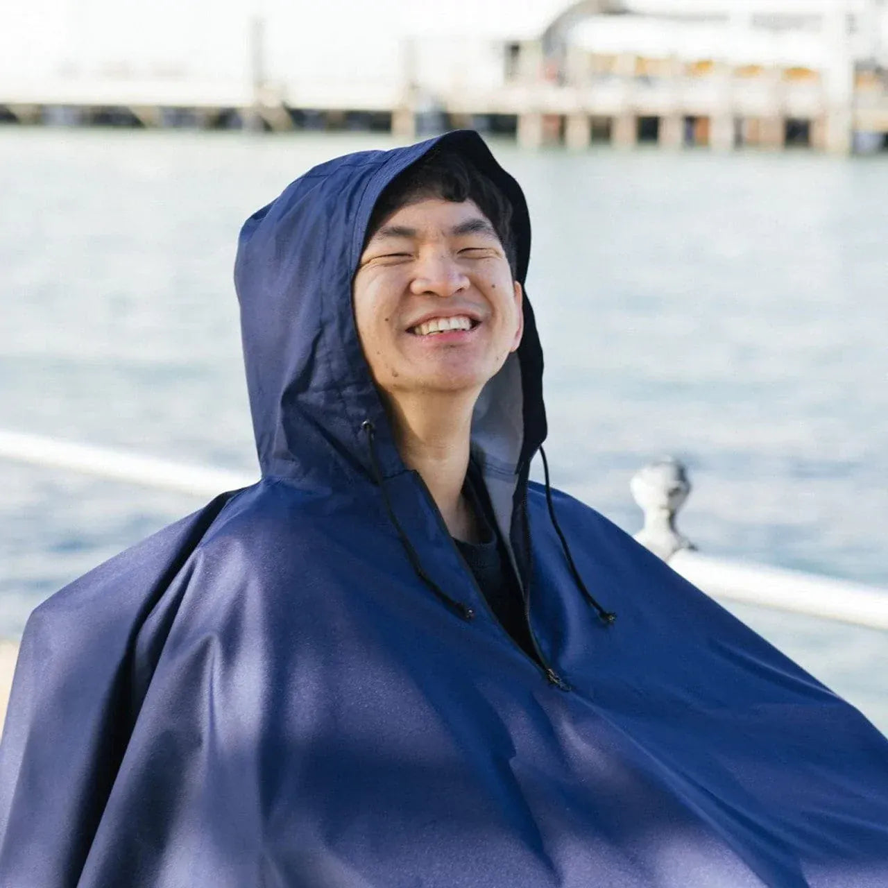 Brolly Sheets Wheelchair Raincoat - NAVY