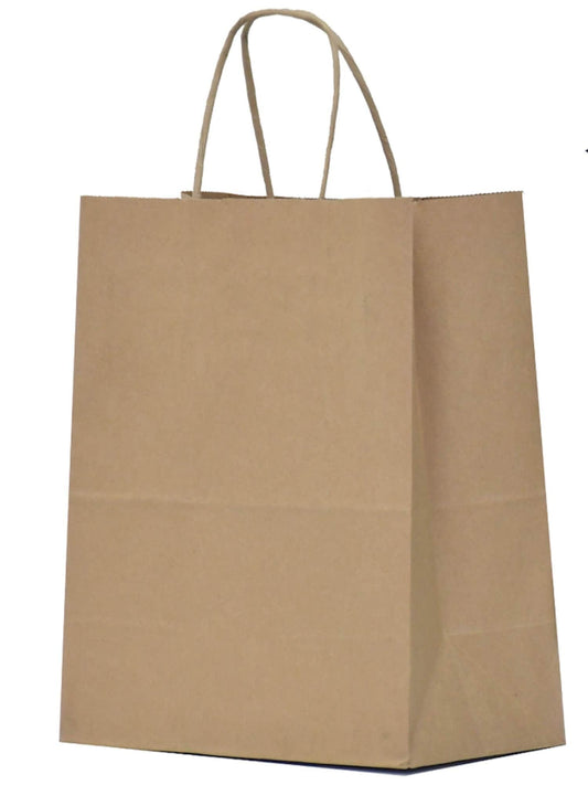 PIM-BUN Brown Paper Grocery Bags Large