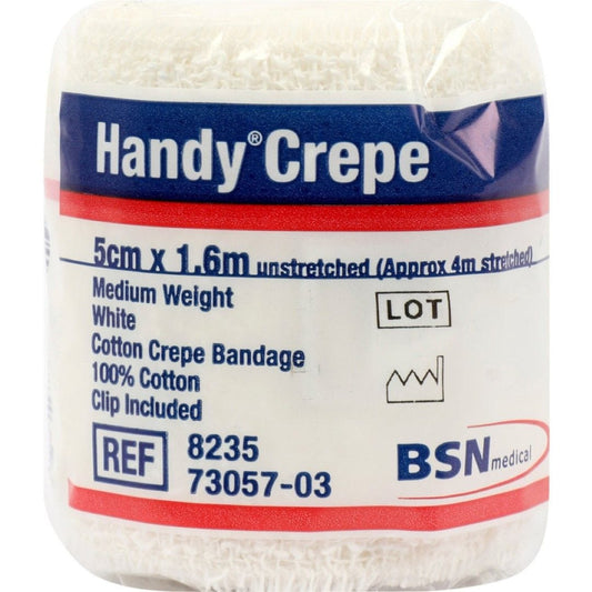 BSN Medical BSN Handycrepe Light Support Medium Bandage White
