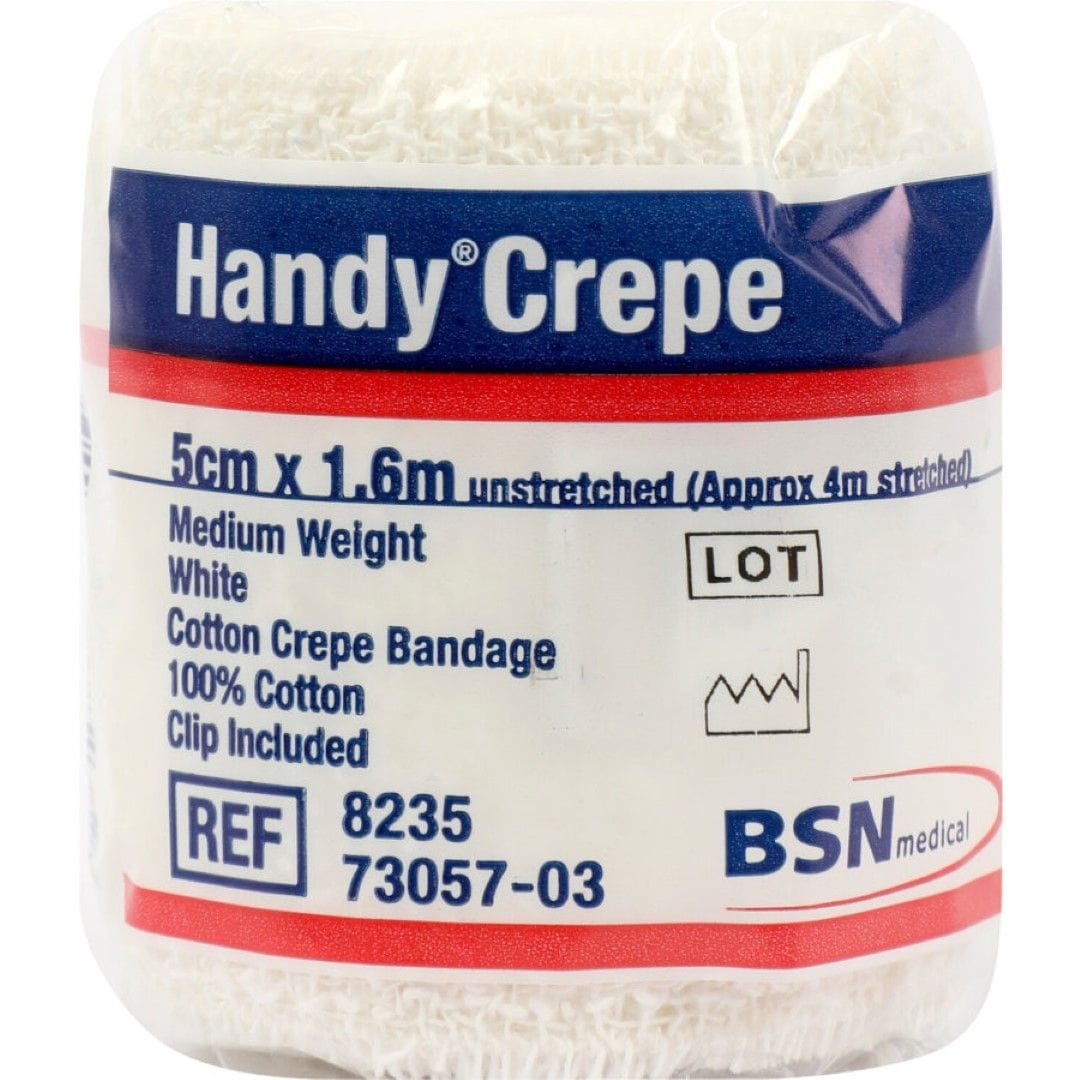 BSN Medical BSN Handycrepe Light Support Medium Bandage White