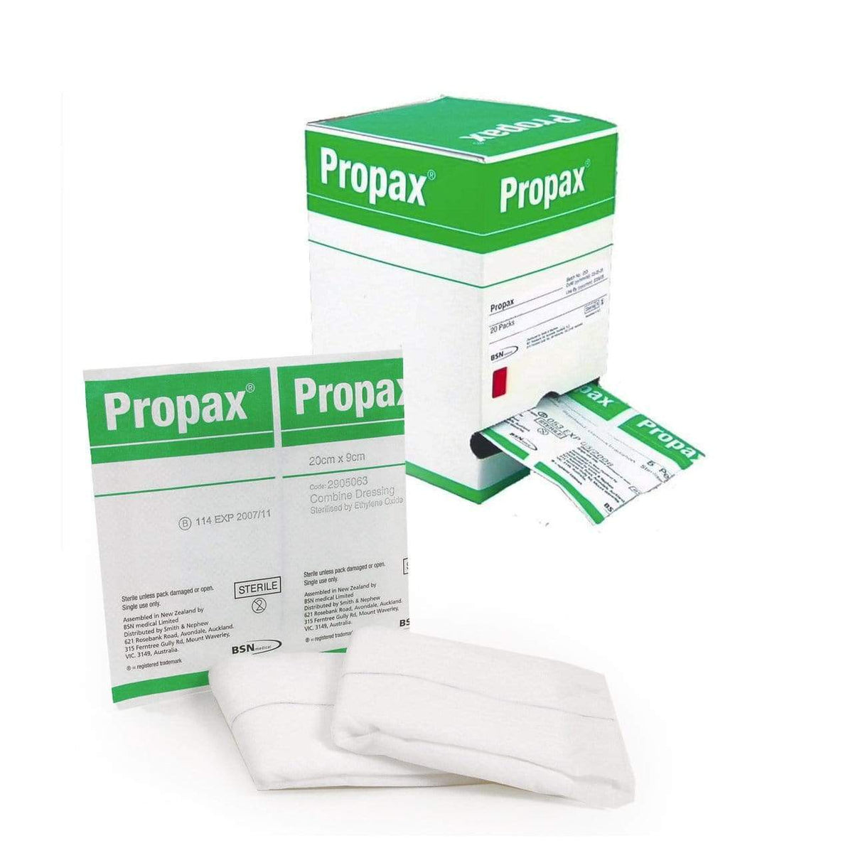 BSN Medical Combine Dressings 20cm x 9cm / Non-Sterile BSN Medical Propax Combine Dressing Non-Woven