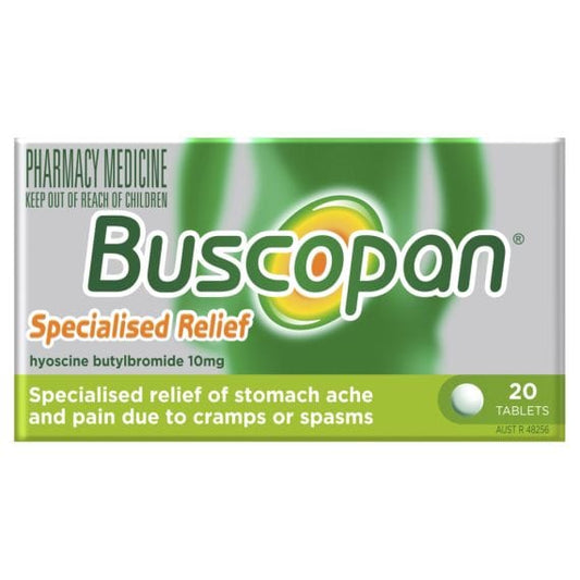 Buscopan Antispasmodics Buscopan Tablets 10 Mg - Hyoscine Butylbromide