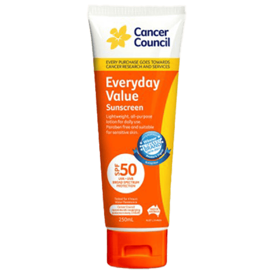 CANCER COUNCIL SPF50 Everyday Value Sunscreen Tube 250mL