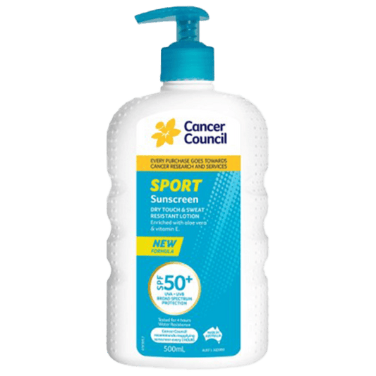 CANCER COUNCIL SPF50+ Sport Sunscreen Pump 500mL