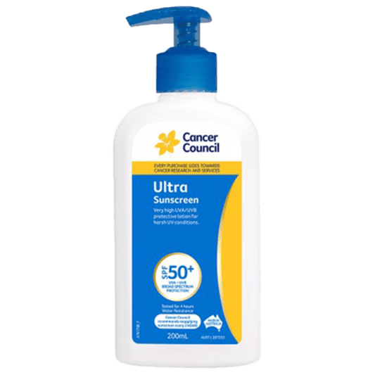CANCER COUNCIL SPF50+ Ultra Sunscreen Pump 200mL