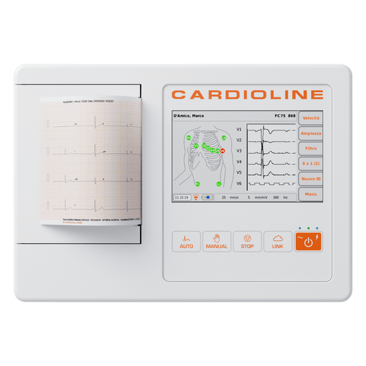 Cardioline Electrocardiographs Cardioline ECG 100L Touchscreen With Glasgow Interpretation