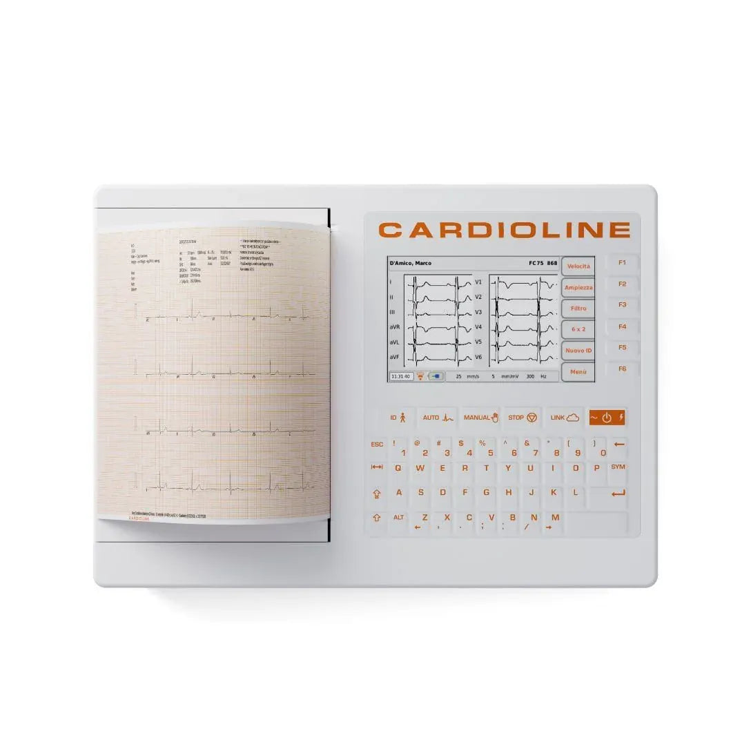 Cardioline Electrocardiographs Cardioline ECG 200S A4 With Glasgow Interpretation and PDF